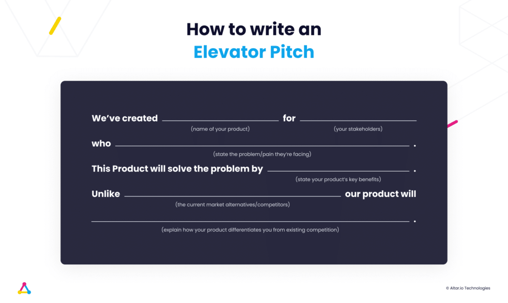 How to Write a Startup Elevator Pitch