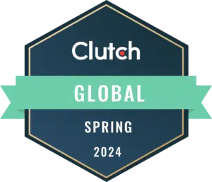 Clutch Global Spring 2024 award badge