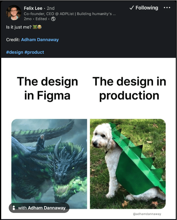 Design Meets Development - The problem