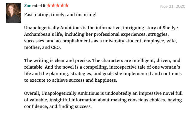 Unapologetically Ambitious Review