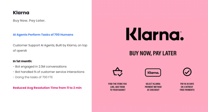 Klarna Report on AI Agents Snippet