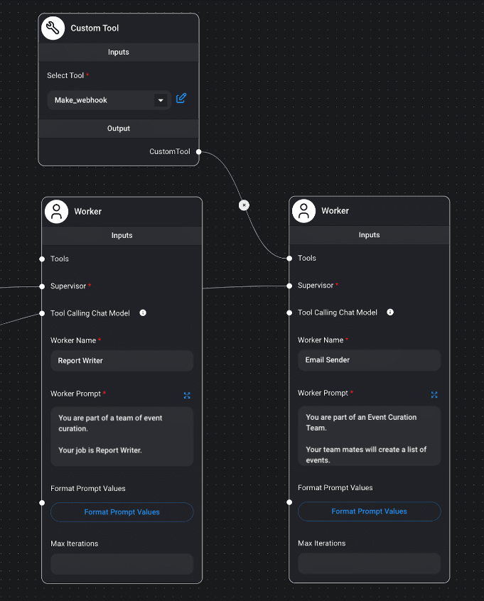 Connecting a custom tool to your AI Agent team