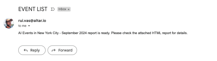 Failed AI Agent email test